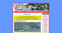 Desktop Screenshot of cedarhillresort.com